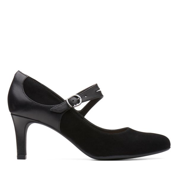 Clarks Womens Dancer Reece Heels Black | USA-3567481